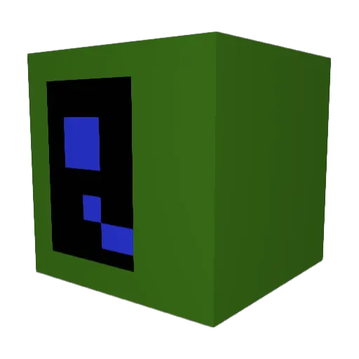 imaginevt Minecraft avatar head, 3D render