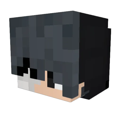 imagoto Minecraft avatar head, 3D render