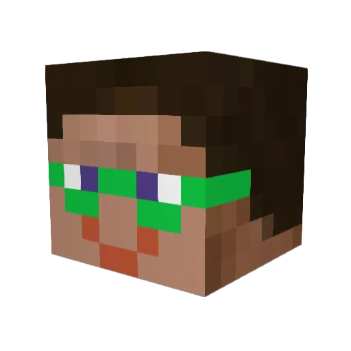 imai00 Minecraft avatar head, 3D render