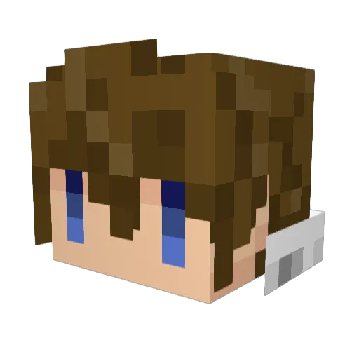 imakapa Minecraft avatar head, 3D render