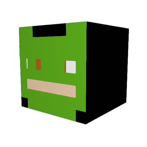 imakegoals Minecraft avatar head, 3D render