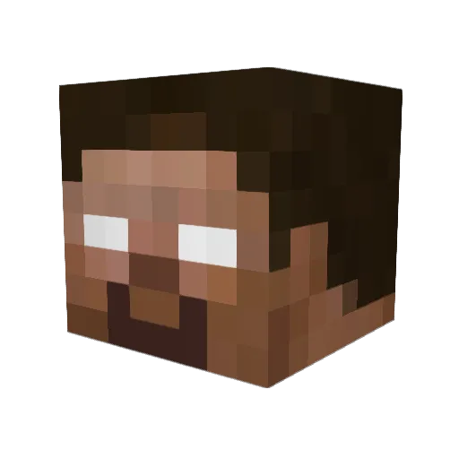 imakiD3 Minecraft avatar head, 3D render