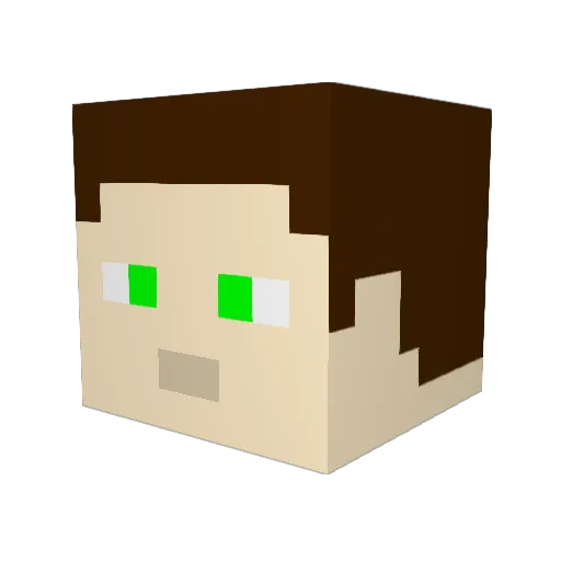 imakyle Minecraft avatar head, 3D render