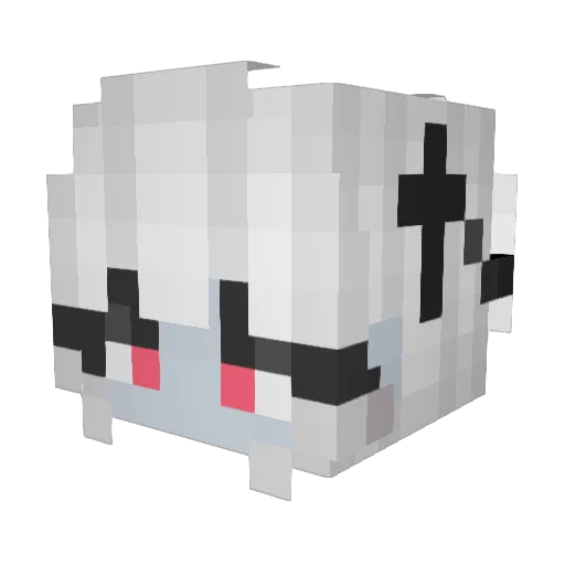 imalilsus Minecraft avatar head, 3D render