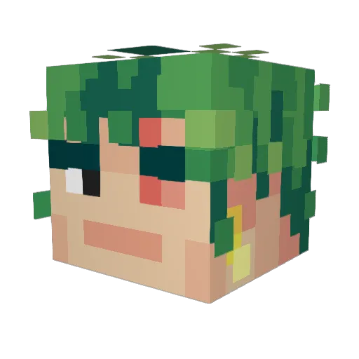 imamxpower Minecraft avatar head, 3D render