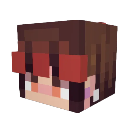 imanhe Minecraft avatar head, 3D render
