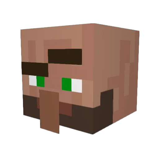 imantis Minecraft avatar head, 3D render