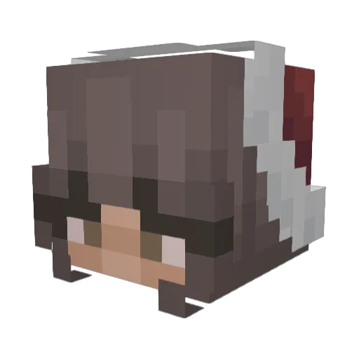 imanyck Minecraft avatar head, 3D render