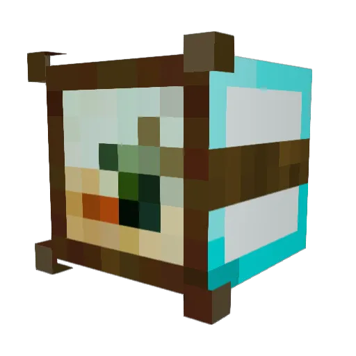 imapentagoon Minecraft avatar head, 3D render