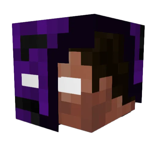 imapro_god Minecraft avatar head, 3D render