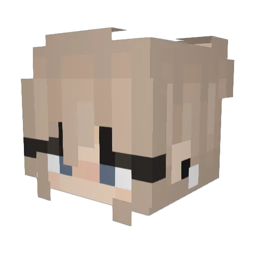 imarchidor Minecraft avatar head, 3D render