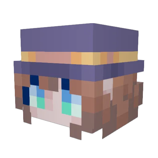 imarui Minecraft avatar head, 3D render