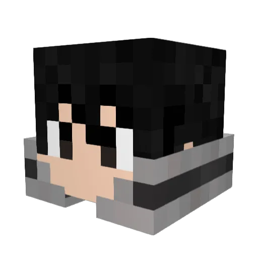 imason Minecraft avatar head, 3D render