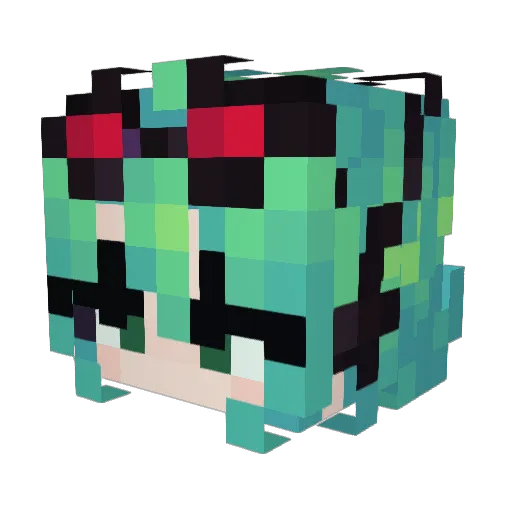 imatyourdoor Minecraft avatar head, 3D render