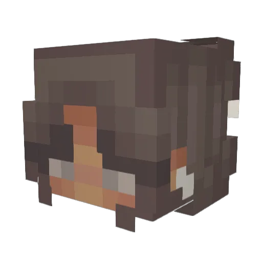 imavvs Minecraft avatar head, 3D render