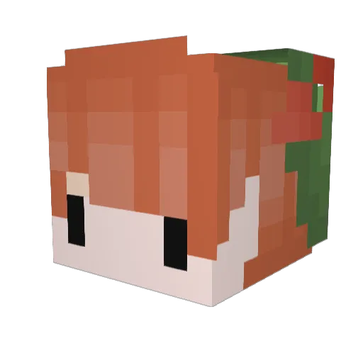 imbeezer Minecraft avatar head, 3D render