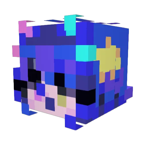 imbubo Minecraft avatar head, 3D render