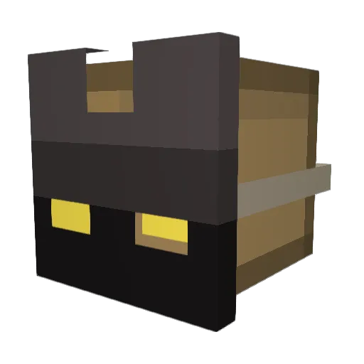 imbuush Minecraft avatar head, 3D render