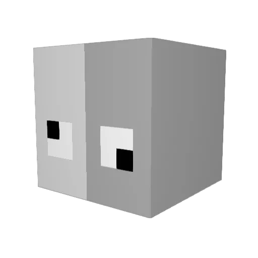 imcaa Minecraft avatar head, 3D render