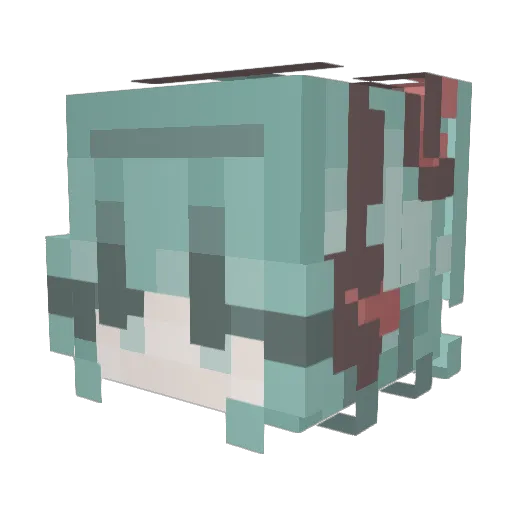 imcolon Minecraft avatar head, 3D render