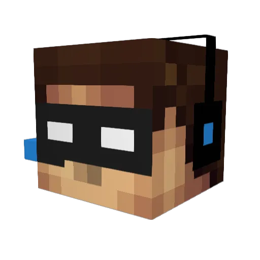 imcool000 Minecraft avatar head, 3D render