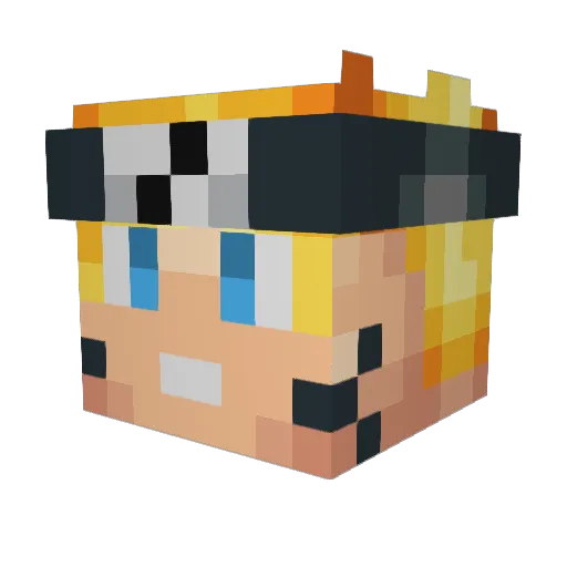 imdirtydean Minecraft avatar head, 3D render