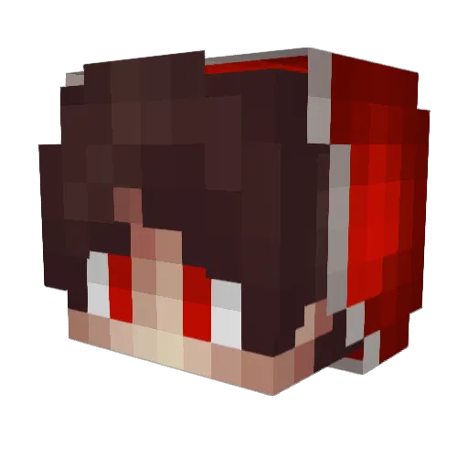 imducx Minecraft avatar head, 3D render