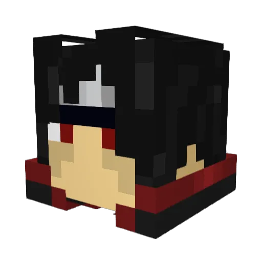 imejk Minecraft avatar head, 3D render