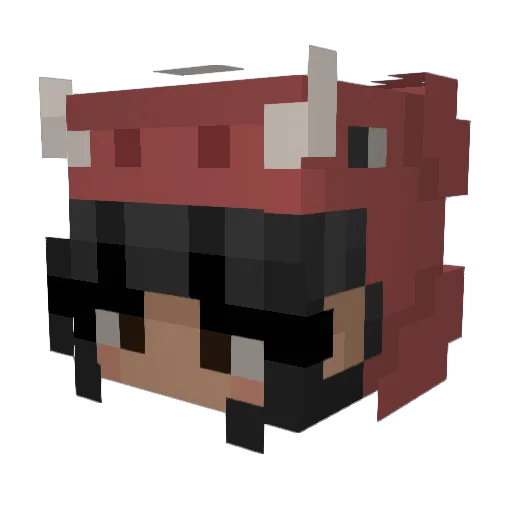 imemers Minecraft avatar head, 3D render