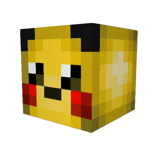 imercup Minecraft avatar head, 3D render