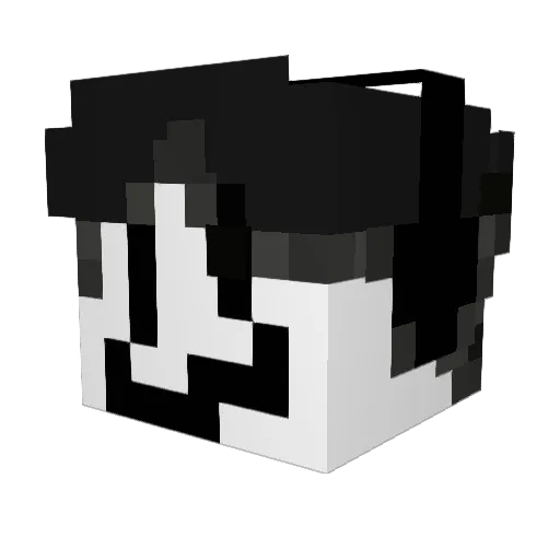 imfinkless Minecraft avatar head, 3D render