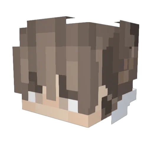 imflukes Minecraft avatar head, 3D render