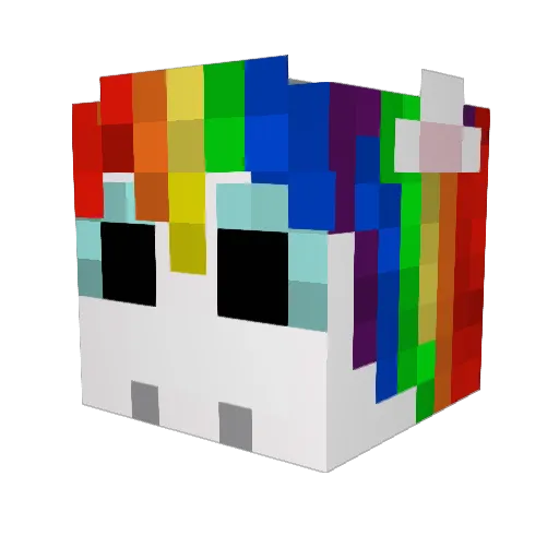 imginger7 Minecraft avatar head, 3D render