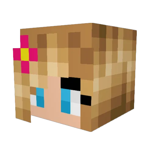 imglencoco Minecraft avatar head, 3D render