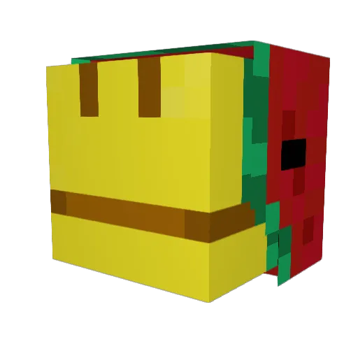 imgonnatouchu Minecraft avatar head, 3D render