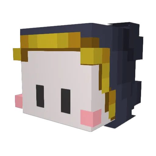 imhayu Minecraft avatar head, 3D render