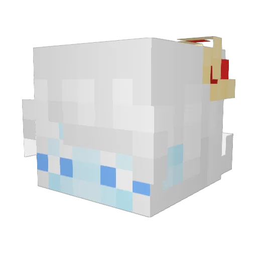 imhellsbelles Minecraft avatar head, 3D render