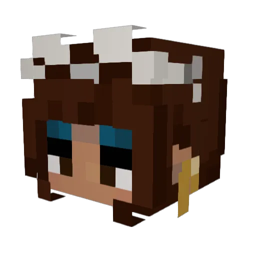 imhotirl Minecraft avatar head, 3D render
