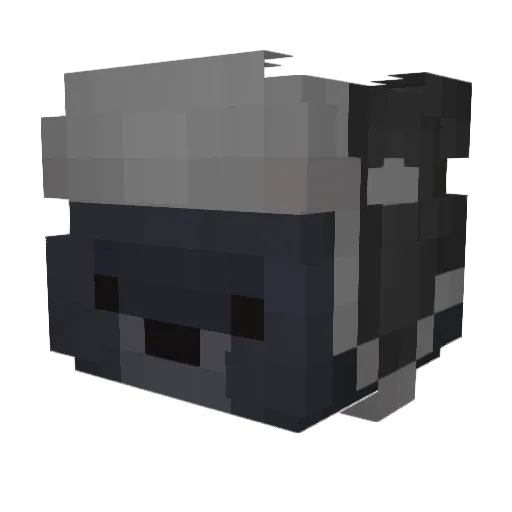 imicor Minecraft avatar head, 3D render