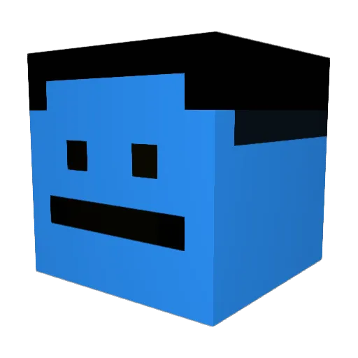 imijsk Minecraft avatar head, 3D render
