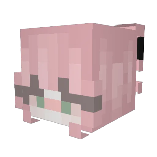 imissmyoldself Minecraft avatar head, 3D render