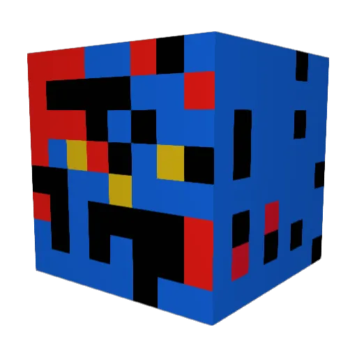 imisum Minecraft avatar head, 3D render