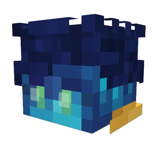 imjamf Minecraft avatar head, 3D render