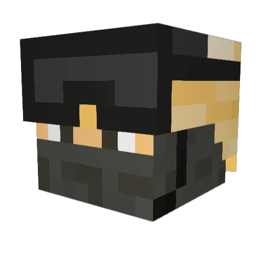 imjustimpulse Minecraft avatar head, 3D render