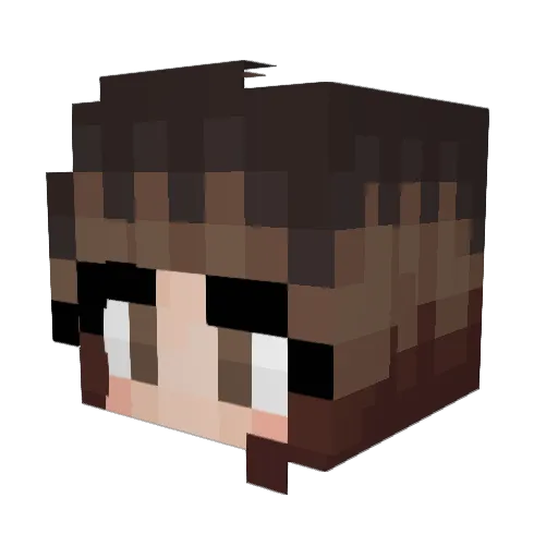 imjustkat Minecraft avatar head, 3D render