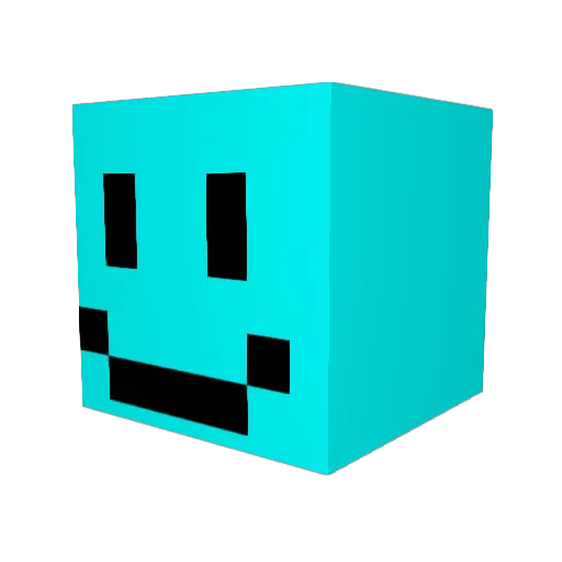 imjustkman_ Minecraft avatar head, 3D render