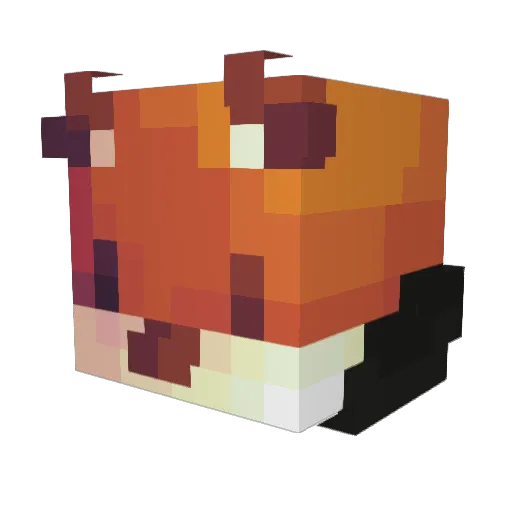 imjustmang Minecraft avatar head, 3D render