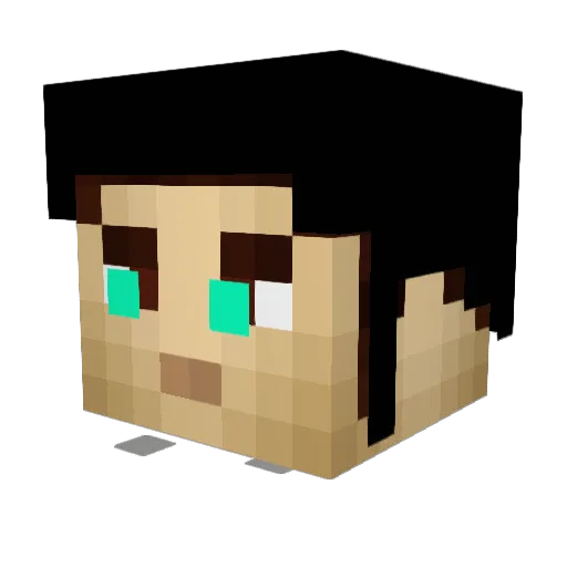 imjustmikeman Minecraft avatar head, 3D render