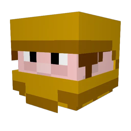 imkinchiu Minecraft avatar head, 3D render