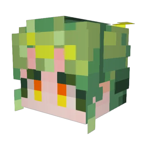 imknp4771 Minecraft avatar head, 3D render